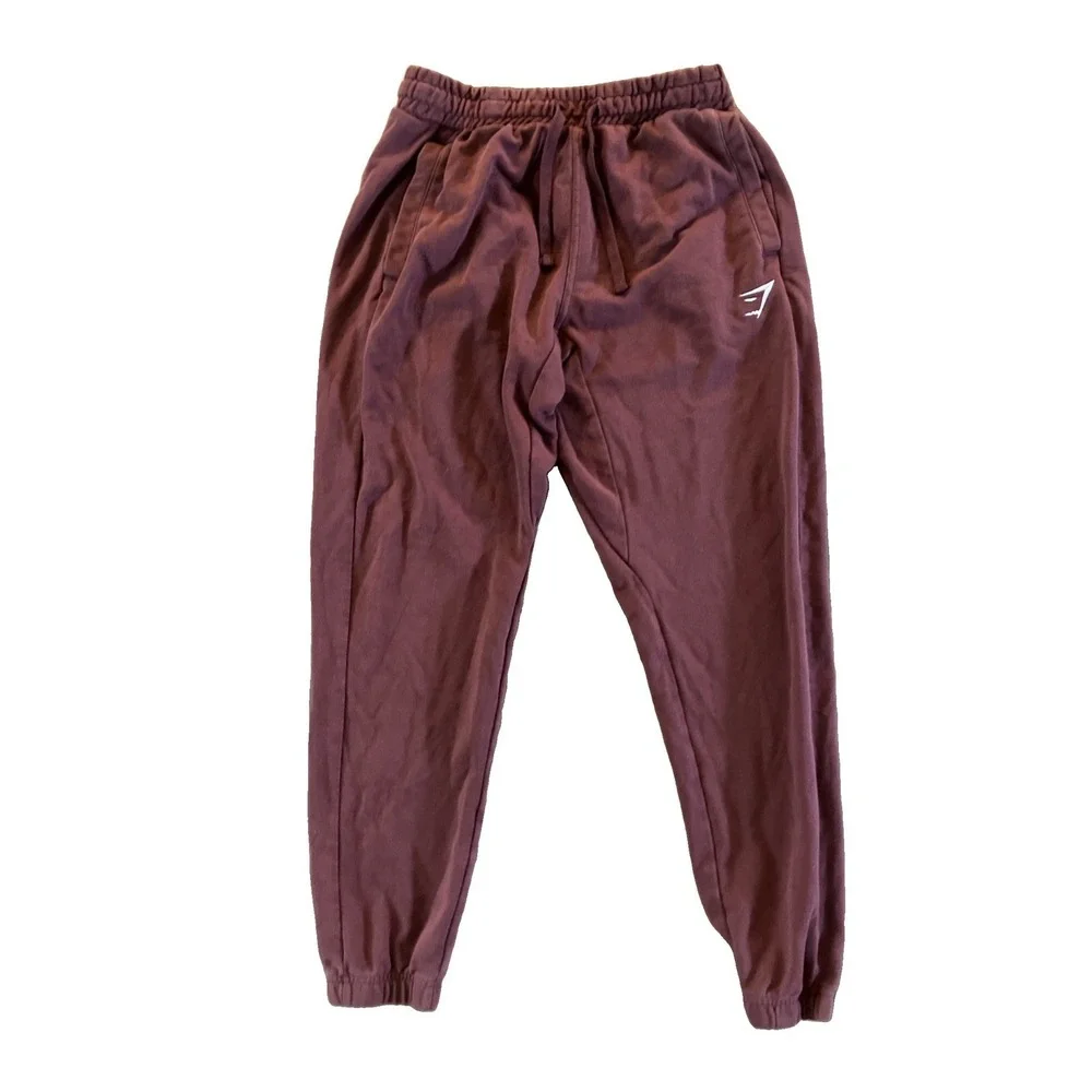 Gymshark Burgondy Joggers - Mens Size Medium